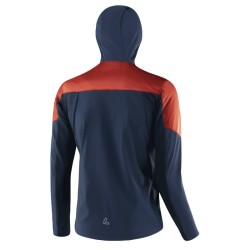 Мужская куртка с капюшоном Löffler Hybridjacket Bruce PL60 коричнево-красная
